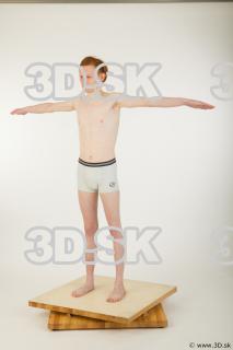 Whole body modeling t pose of Wesley in underwear 0002